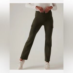 Athleta Delancey Straight Cargo Pant Olive XS